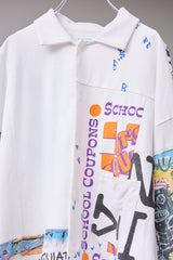 VINTAGE T-SHIRT REMODELED INTO A SHIRT