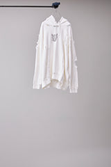 MELTED DAMAGE HOODIE / REFLECTED CHARACTER