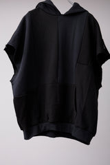 CUT-OFF HOODIE REMODELED FROM MASS-PRODUCED SWEATSHIRT