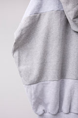 CUT-OFF HOODIE REMODELED FROM MASS-PRODUCED SWEATSHIRT