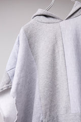 CUT-OFF HOODIE REMODELED FROM MASS-PRODUCED SWEATSHIRT