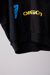 CUT-OFF HOODIE REMODELED FROM VINTAGE T-SHIRT