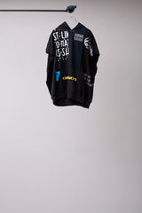 CUT-OFF HOODIE REMODELED FROM VINTAGE T-SHIRT