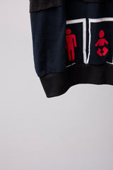 CUT-OFF HOODIE REMODELED FROM VINTAGE T-SHIRT