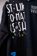 CUT-OFF HOODIE REMODELED FROM VINTAGE T-SHIRT