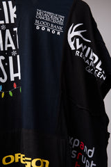 CUT-OFF HOODIE REMODELED FROM VINTAGE T-SHIRT