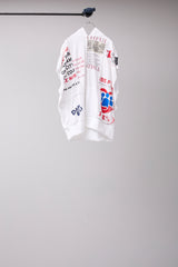 CUT-OFF HOODIE REMODELED FROM VINTAGE T-SHIRT