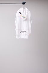 CUT-OFF HOODIE REMODELED FROM VINTAGE T-SHIRT