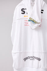 CUT-OFF HOODIE REMODELED FROM VINTAGE T-SHIRT