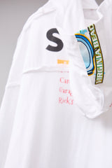 CUT-OFF HOODIE REMODELED FROM VINTAGE T-SHIRT