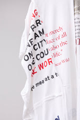 CUT-OFF HOODIE REMODELED FROM VINTAGE T-SHIRT