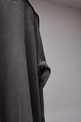 PIGMENT-DYED DISTRESSED TRACK JACKET