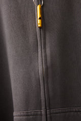 GLITCH EMBROIDERY DISTRESSED HOODIE/BTC