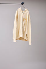 GLITCH EMBROIDERY DISTRESSED HOODIE/BTC