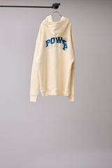 GLITCH EMBROIDERY DISTRESSED HOODIE/BTC