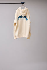 GLITCH EMBROIDERY DISTRESSED HOODIE/DRUKQS