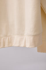 GLITCH EMBROIDERY DISTRESSED HOODIE/DRUKQS