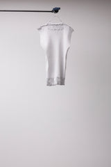 SEAMLESS DEFORMED KNIT VEST/RIB