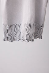 SEAMLESS DEFORMED KNIT VEST/RIB