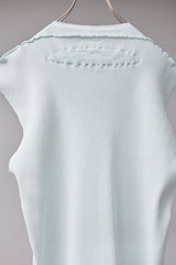 SEAMLESS DEFORMED KNIT VEST/RIB