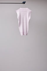 SEAMLESS DEFORMED KNIT VEST/RIB