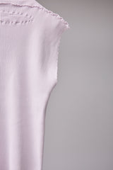 SEAMLESS DEFORMED KNIT VEST/RIB