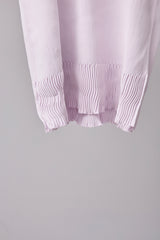 SEAMLESS DEFORMED KNIT VEST/RIB