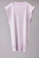 SEAMLESS DEFORMED KNIT VEST/RIB