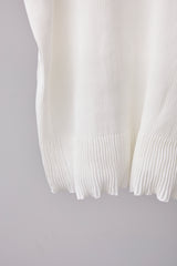 SEAMLESS DEFORMED KNIT VEST/RIB