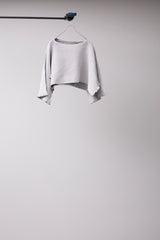 SEAMLESS DEFORMED DOLMAN SLEEVE/RIB