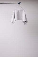SEAMLESS DEFORMED DOLMAN SLEEVE/RIB