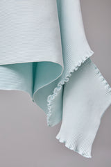 SEAMLESS DEFORMED DOLMAN SLEEVE/RIB