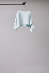 SEAMLESS DEFORMED DOLMAN SLEEVE/RIB