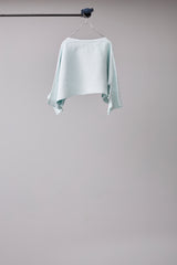 SEAMLESS DEFORMED DOLMAN SLEEVE/RIB