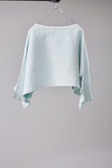 SEAMLESS DEFORMED DOLMAN SLEEVE/RIB