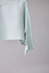 SEAMLESS DEFORMED DOLMAN SLEEVE/RIB