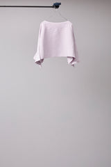 SEAMLESS DEFORMED DOLMAN SLEEVE/RIB