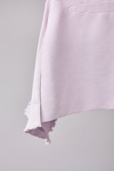 SEAMLESS DEFORMED DOLMAN SLEEVE/RIB