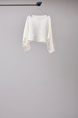 SEAMLESS DEFORMED DOLMAN SLEEVE/RIB