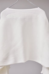 SEAMLESS DEFORMED DOLMAN SLEEVE/RIB