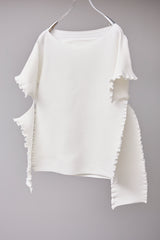 SEAMLESS DEFORMED THIN KNIT/RIB