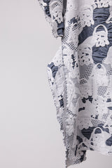 SEAMLESS DEFORMED THIN KNIT/COMPLEX