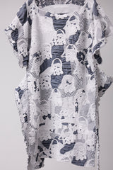 SEAMLESS DEFORMED THIN KNIT/COMPLEX