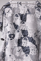 SEAMLESS DEFORMED THIN KNIT/COMPLEX