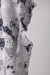 SEAMLESS DEFORMED THIN KNIT/COMPLEX