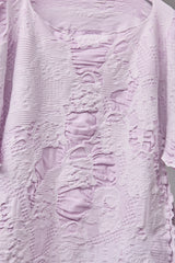 SEAMLESS DEFORMED THIN KNIT/COMPLEX