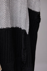 REVERSIBLE DISTRESSED SUMMER KNIT VEST/CHARACTER/ATOZ