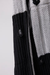 REVERSIBLE DISTRESSED SUMMER KNIT CARDIGAN/CHARACTER/ATOZ