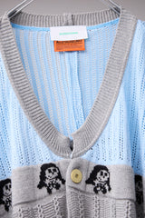 REVERSIBLE DISTRESSED SUMMER KNIT CARDIGAN/CHARACTER/ATOZ
