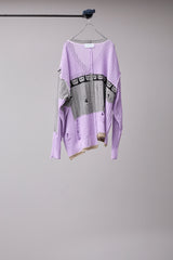 REVERSIBLE DISTRESSED SUMMER KNIT CARDIGAN/CHARACTER/ATOZ